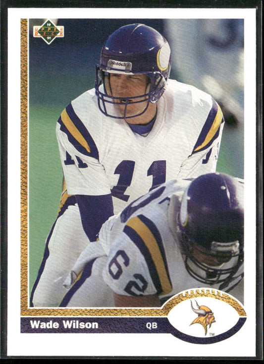 Wade Wilson 1991 Upper Deck #219c Minnesota Vikings