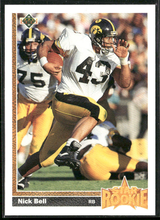 Nick Bell 1991 Upper Deck #29c RC Los Angeles Raiders