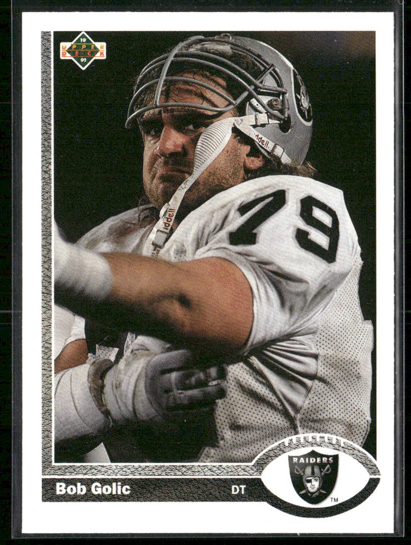 Bob Golic 1991 Upper Deck #275b Los Angeles Raiders