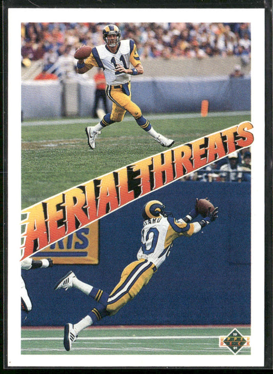 Jim Everett / Henry Ellard AT 1991 Upper Deck #30 Los Angeles Rams