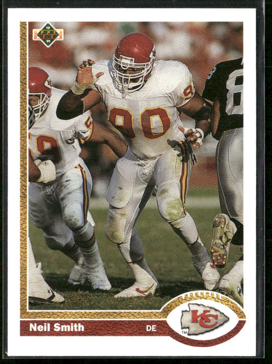 Neil Smith 1991 Upper Deck #163 Kansas City Chiefs