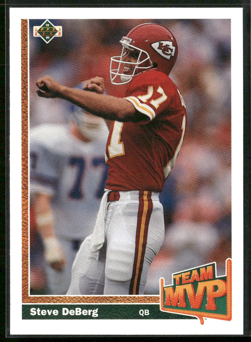 Steve DeBerg 1991 Upper Deck #462b Kansas City Chiefs