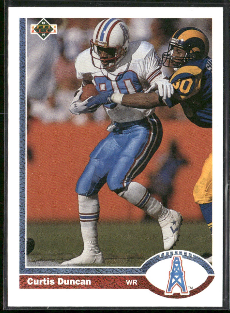 Curtis Duncan 1991 Upper Deck #299b Houston Oilers