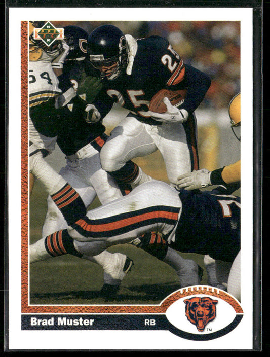 Brad Muster 1991 Upper Deck #208 Chicago Bears
