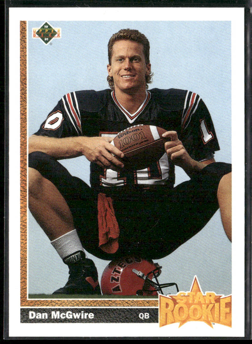 Dan McGwire 1991 Upper Deck #7b RC Seattle Seahawks