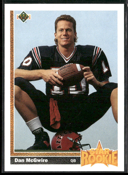 Dan McGwire 1991 Upper Deck #7b RC Seattle Seahawks