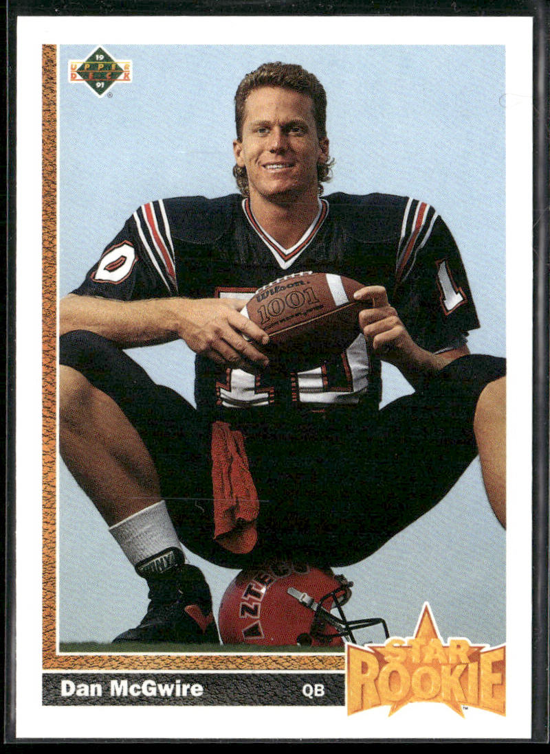 Dan McGwire 1991 Upper Deck #7c RC Seattle Seahawks