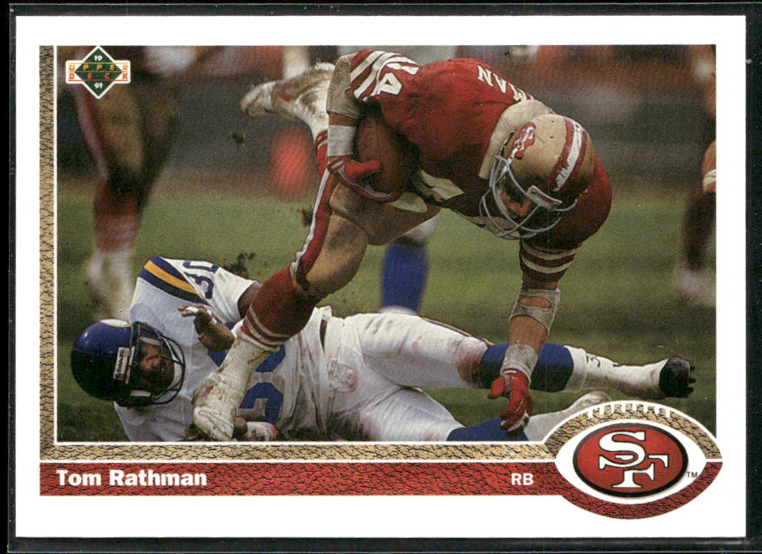Tom Rathman 1991 Upper Deck #103c San Francisco 49ers