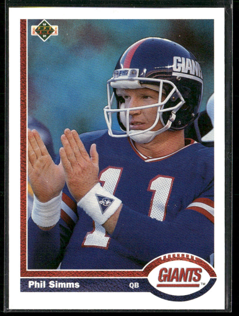 Phil Simms 1991 Upper Deck #181 New York Giants