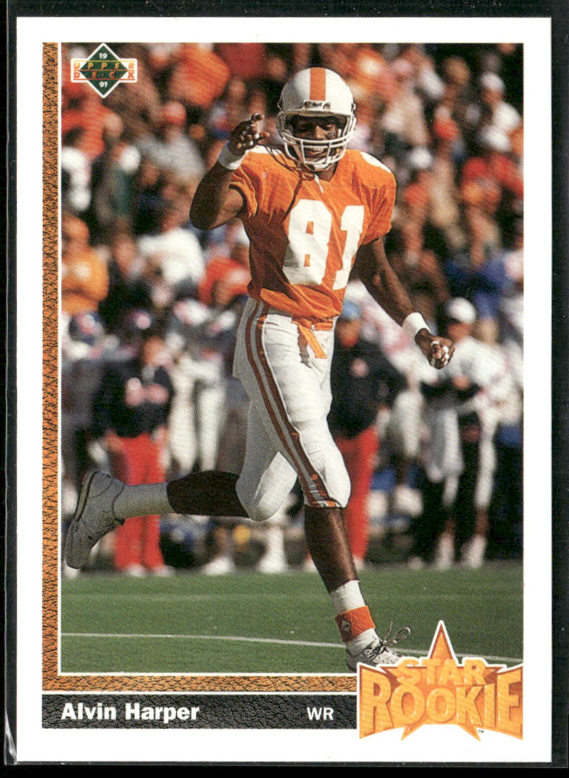 Alvin Harper 1991 Upper Deck #24c RC Dallas Cowboys