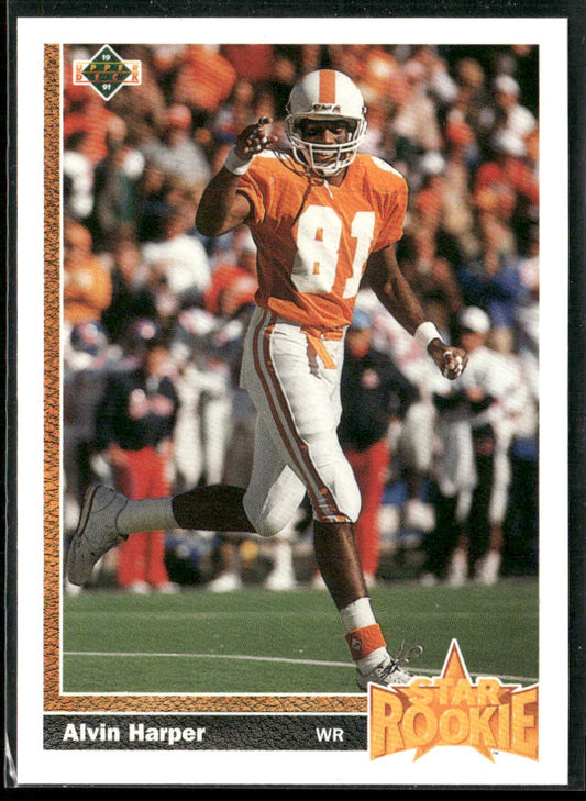 Alvin Harper 1991 Upper Deck #24c RC Dallas Cowboys