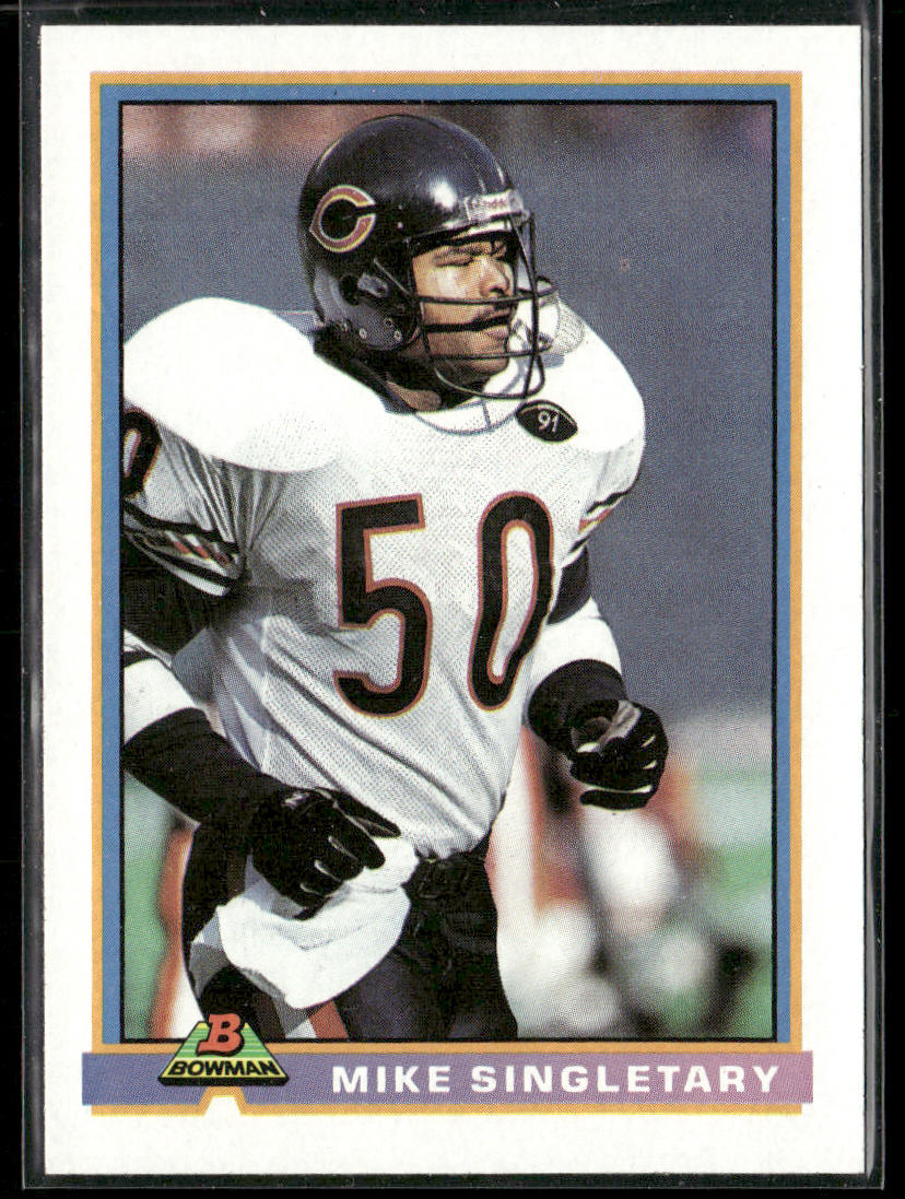 Mike Singletary 1991 Bowman #58 Chicago Bears