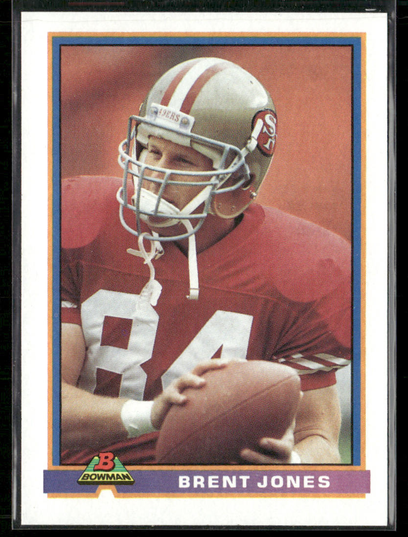 Brent Jones 1991 Bowman #473 San Francisco 49ers
