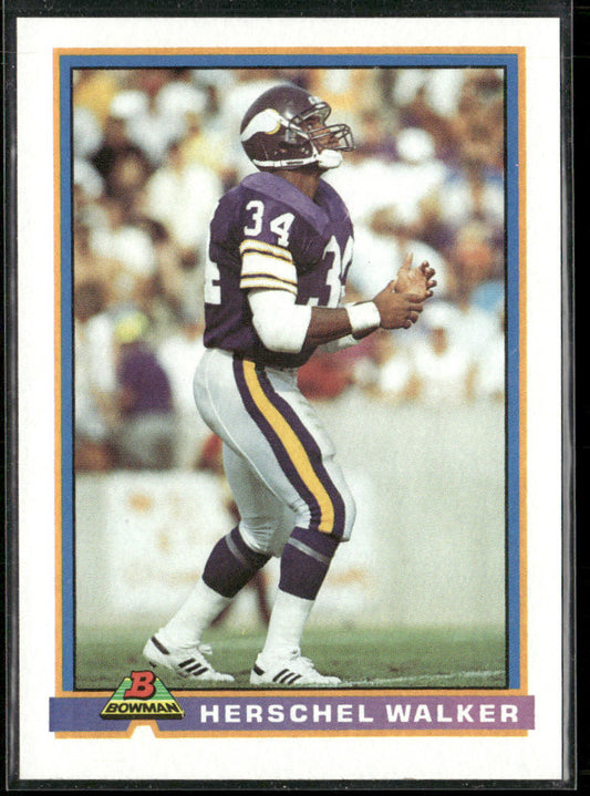 Herschel Walker 1991 Bowman #314 Minnesota Vikings