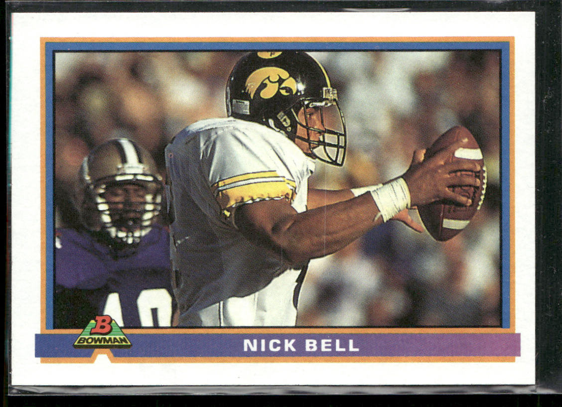 Nick Bell 1991 Bowman #235 RC Los Angeles Raiders