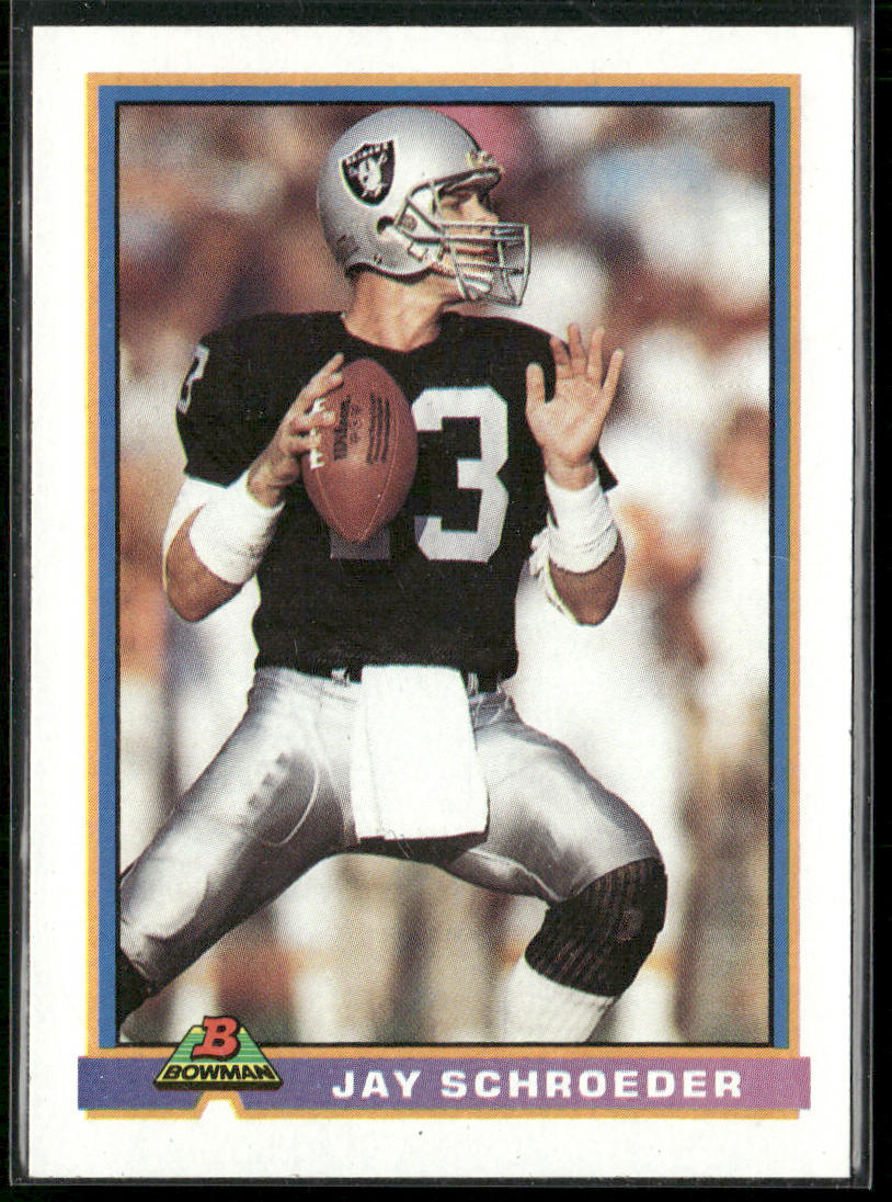 Jay Schroeder 1991 Bowman #251 Los Angeles Raiders