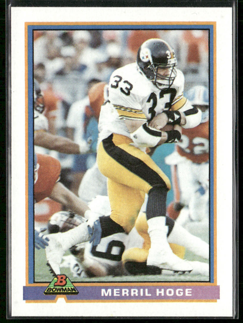Merril Hoge 1991 Bowman #448 Pittsburgh Steelers