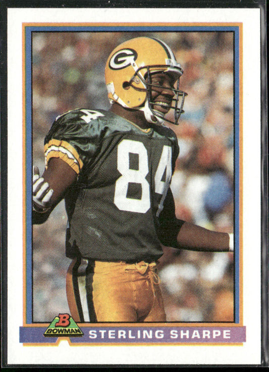 Sterling Sharpe 1991 Bowman #172 Green Bay Packers