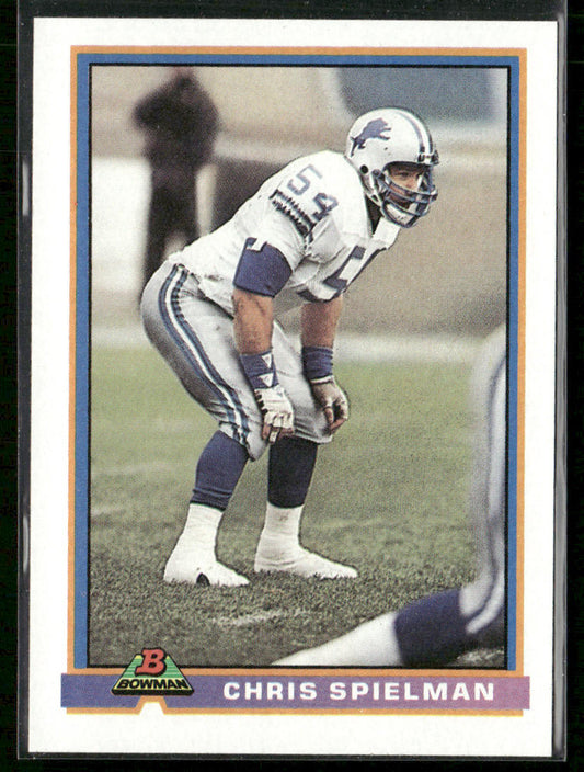 Chris Spielman 1991 Bowman #156 Detroit Lions