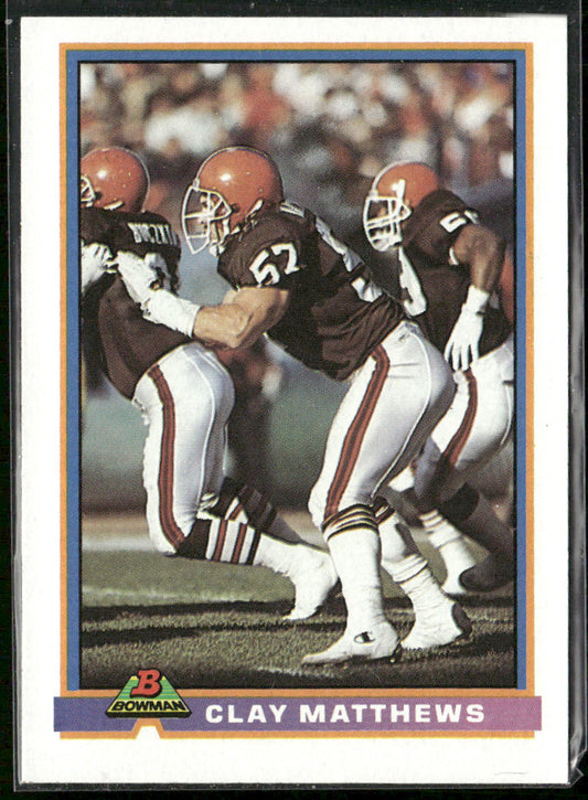 Clay Matthews 1991 Bowman #95 Cleveland Browns
