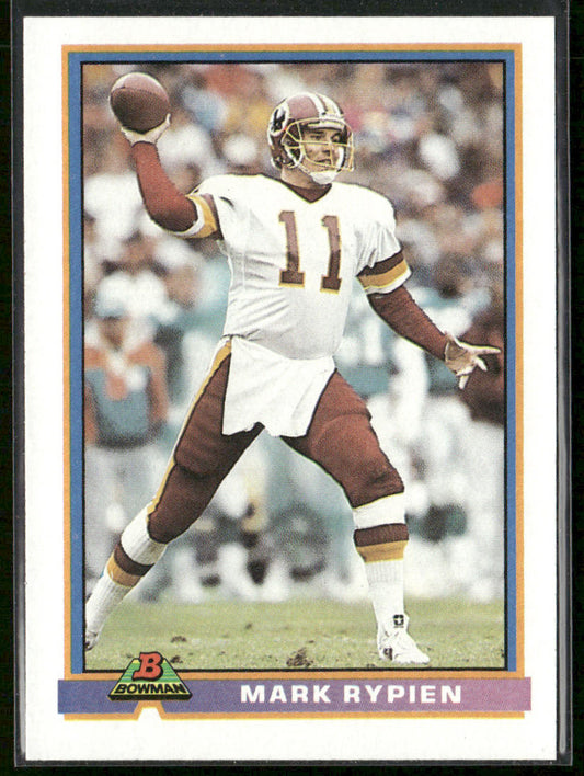 Mark Rypien 1991 Bowman #531 Washington Redskins
