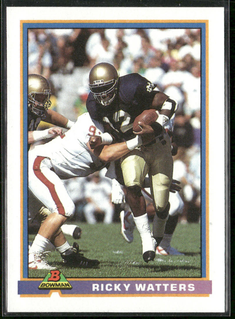 Ricky Watters 1991 Bowman #489 RC San Francisco 49ers