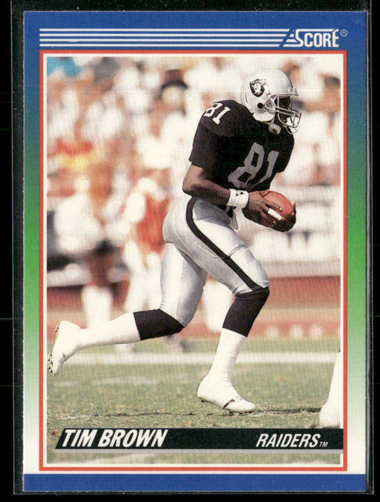 Tim Brown 1990 Score #373 Los Angeles Raiders