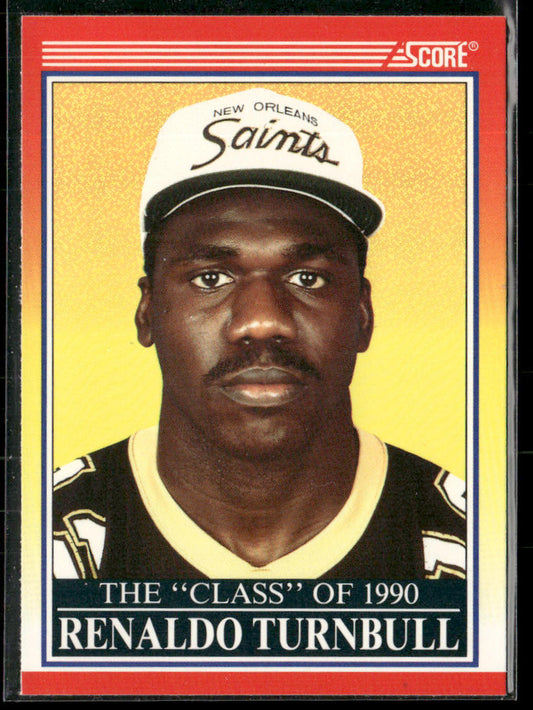 Renaldo Turnbull 1990 Score #615 New Orleans Saints