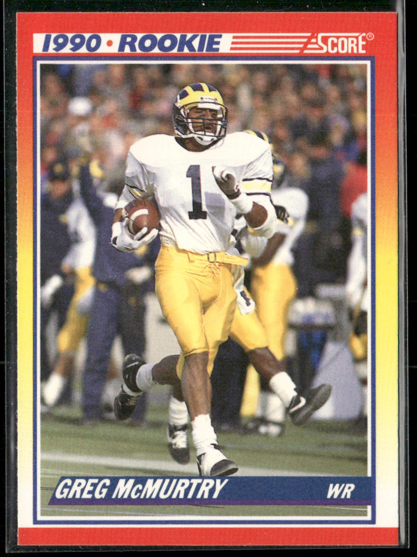 Greg McMurtry 1990 Score #650 RC Michigan Wolverines