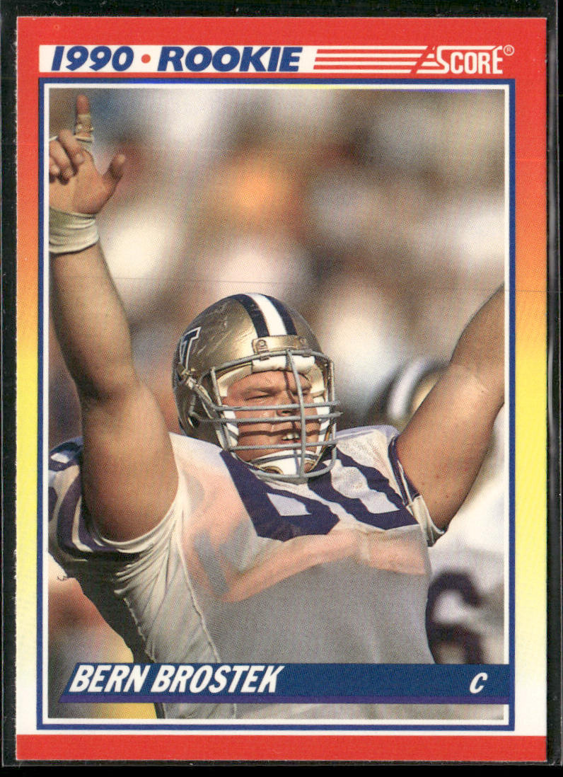 Bern Brostek 1990 Score #642 RC Washington Huskies
