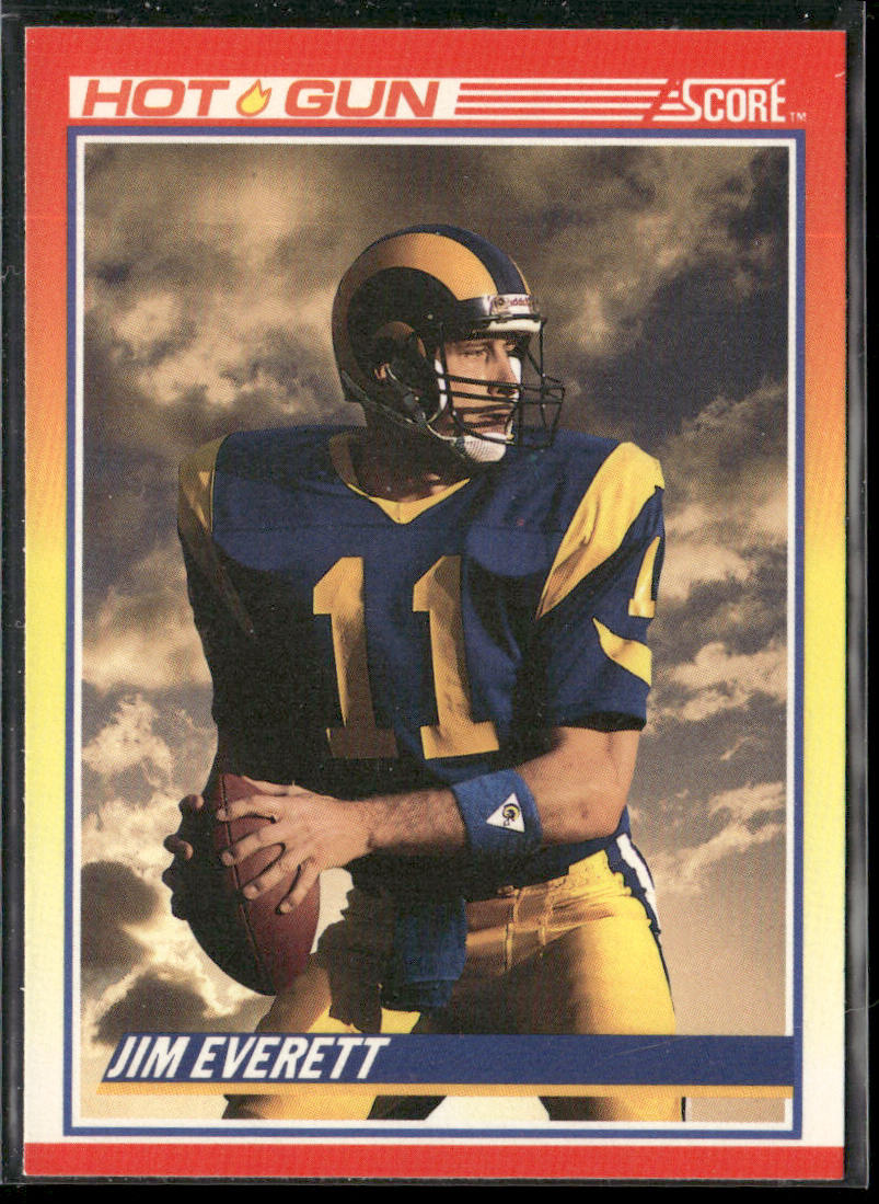 Jim Everett 1990 Score #312 Los Angeles Rams