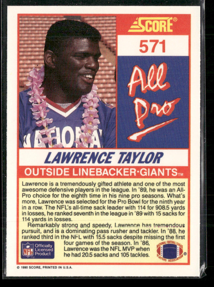 Lawrence Taylor 1990 Score #571 New York Giants