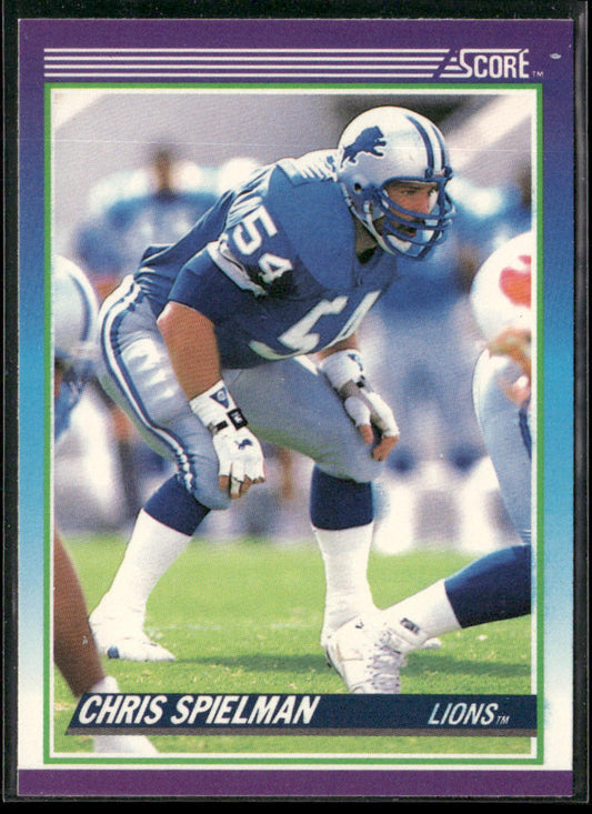 Chris Spielman 1990 Score #191 Detroit Lions