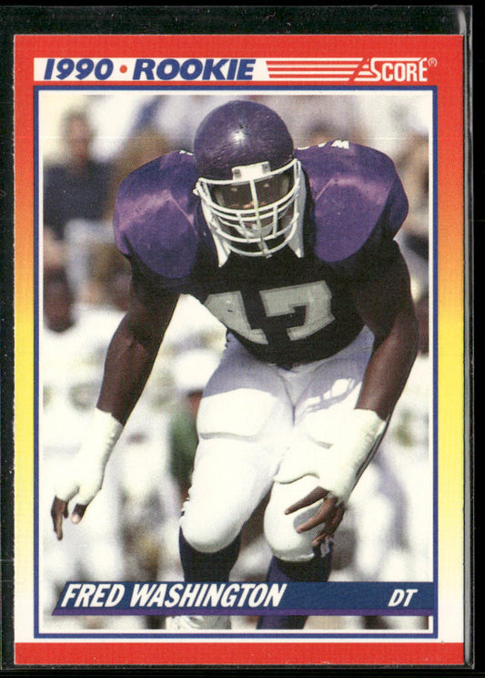 Fred Washington 1990 Score #625 RC TCU Horned Frogs
