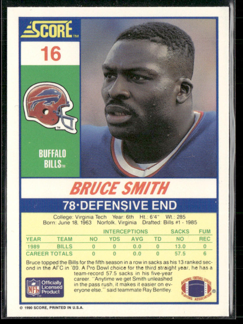 Bruce Smith 1990 Score #16 Buffalo Bills