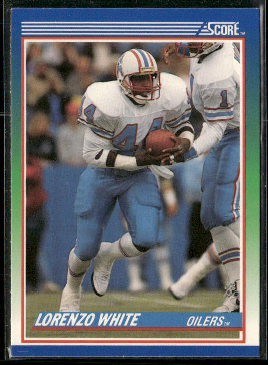 Lorenzo White 1990 Score #29 RC Houston Oilers