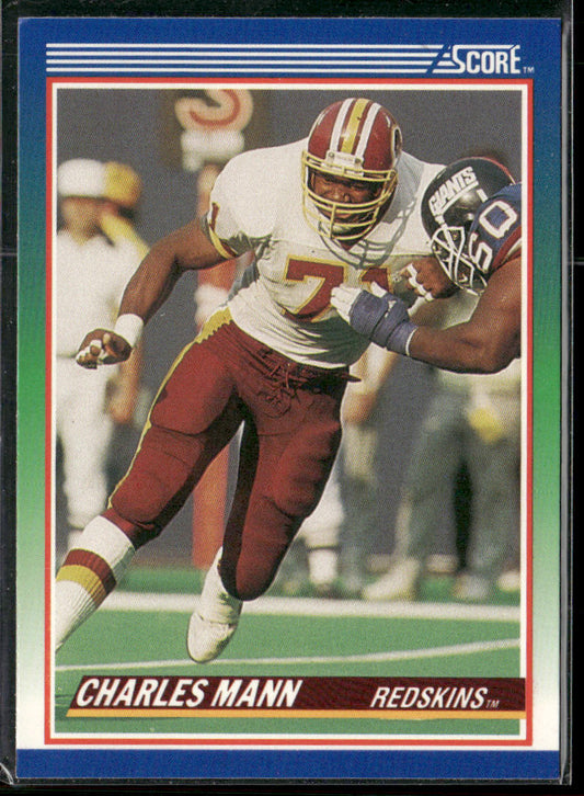 Charles Mann 1990 Score #101 Washington Redskins