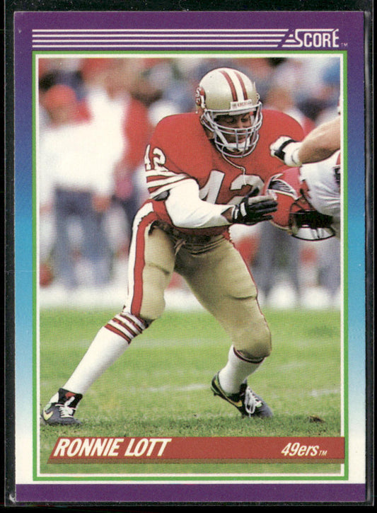 Ronnie Lott 1990 Score #170 San Francisco 49ers