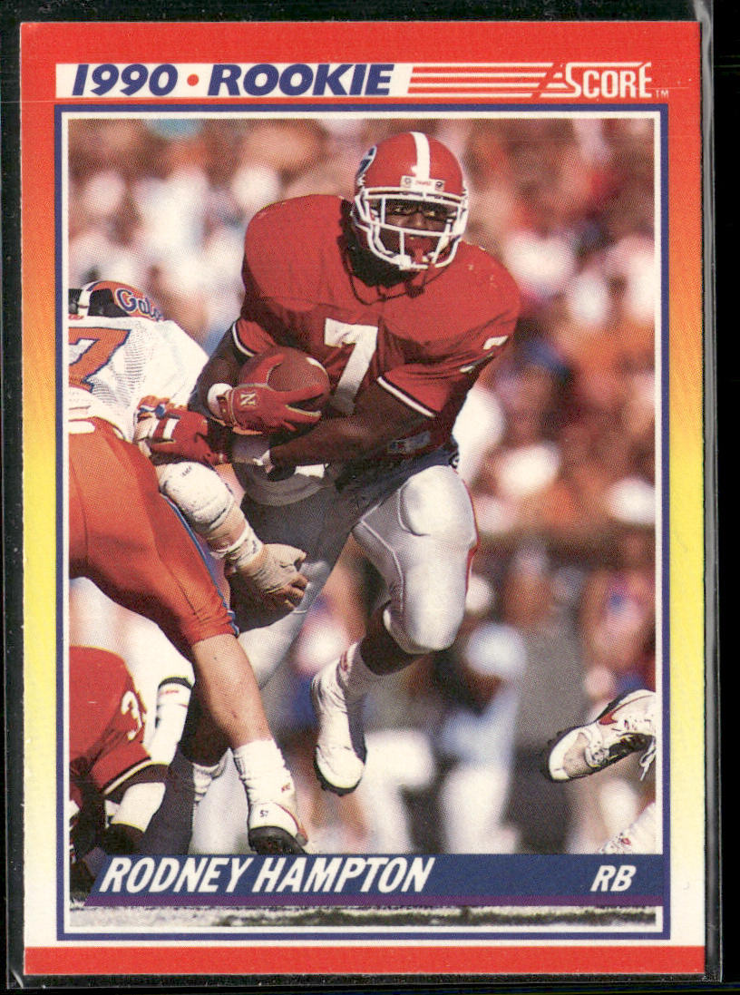 Rodney Hampton 1990 Score #307 RC Georgia Bulldogs