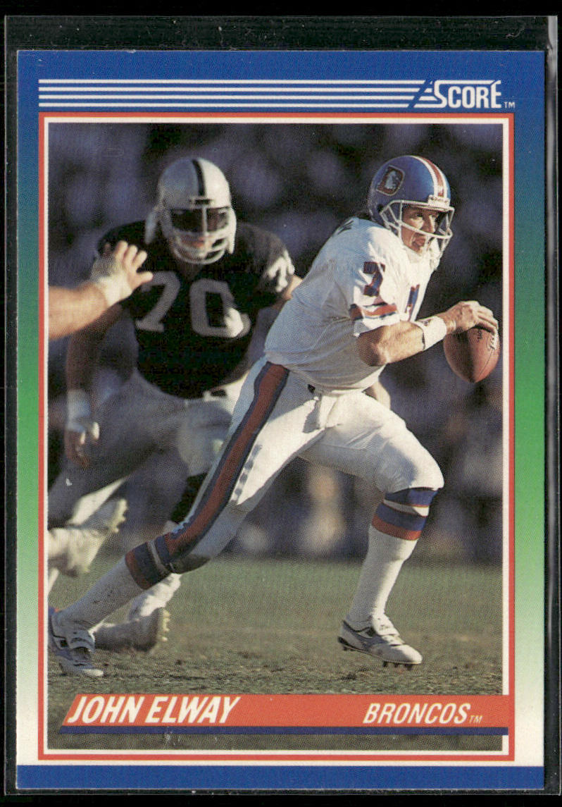 John Elway 1990 Score #25 Denver Broncos