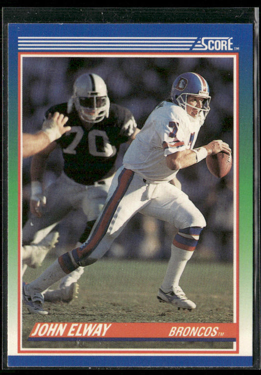 John Elway 1990 Score #25 Denver Broncos