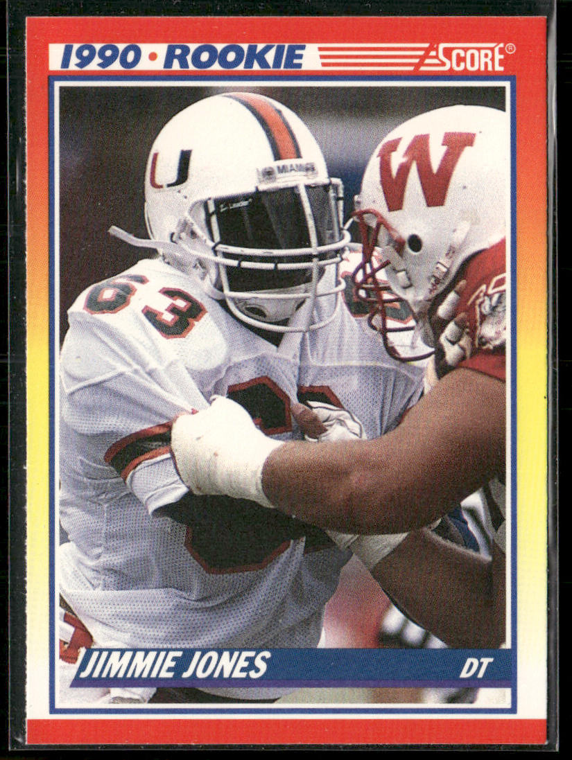 Jimmie Jones 1990 Score #623 RC Miami Hurricanes