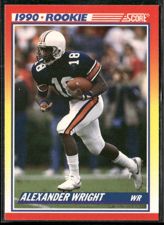 Alexander Wright 1990 Score #621 RC Auburn Tigers
