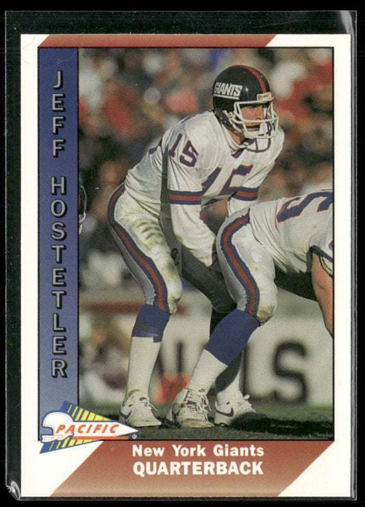 Jeff Hostetler 1991 Pacific #347 New York Giants