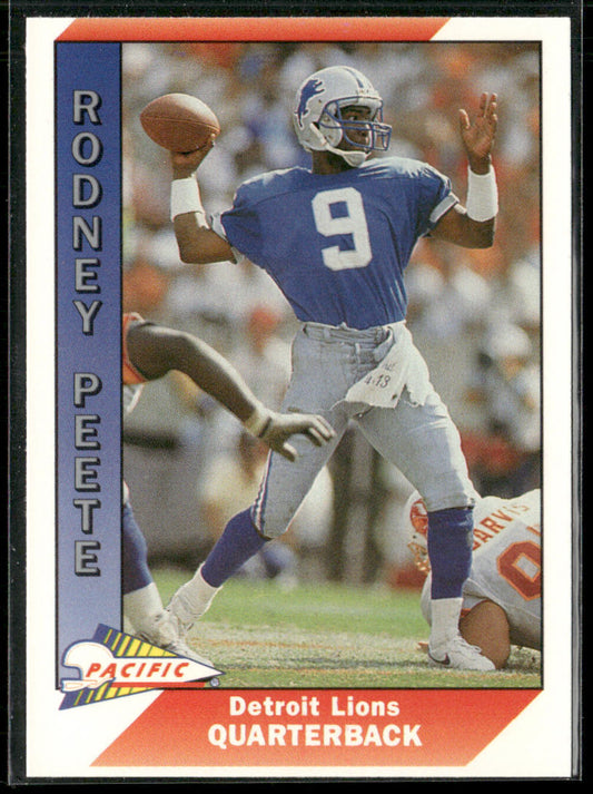 Rodney Peete 1991 Pacific #143 Detroit Lions