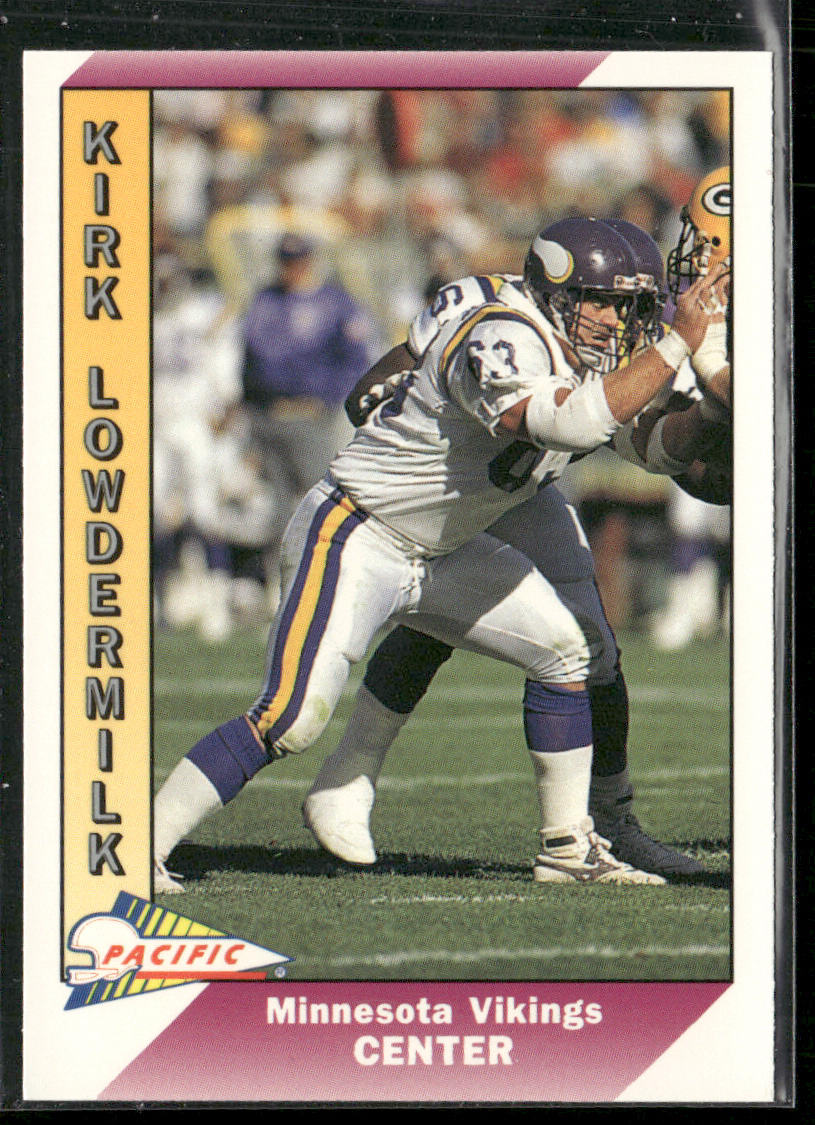 Kirk Lowdermilk 1991 Pacific #292 Minnesota Vikings