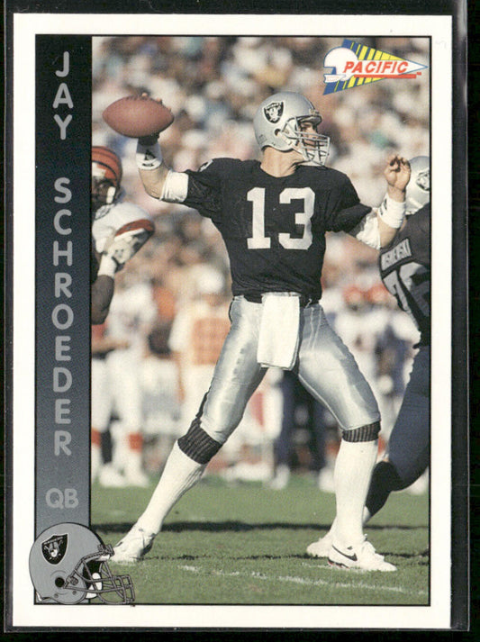 Jay Schroeder 1992 Pacific #467 Los Angeles Raiders