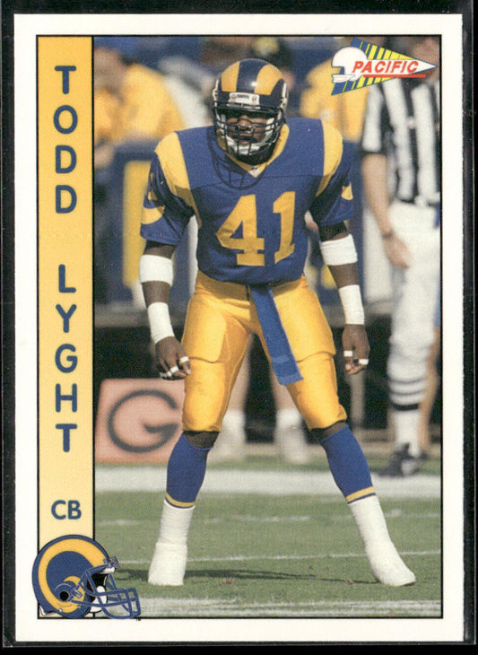 Todd Lyght 1992 Pacific #479 Los Angeles Rams
