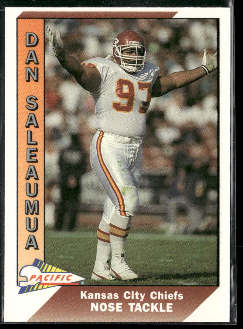 Dan Saleaumua 1991 Pacific #219 Kansas City Chiefs