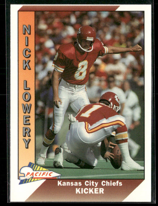 Nick Lowery 1991 Pacific #210 Kansas City Chiefs